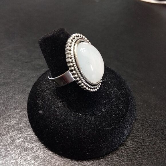 **Last Chance!! Final Sale** Silver tone white stone ring - Picture 3 of 7